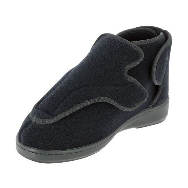 Chaussons orthopédiques Chut Altitude Noir vue de côté PODOWELL Chaussons orthopédiques Chut Altitude Noir vue de côté PODOWELL