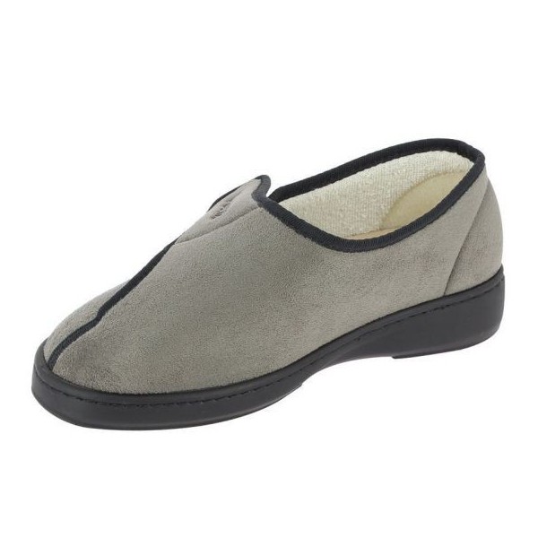 Chaussons orthopédiques Chut Amiral Gris vue de côté PODOWELL Chaussons orthopédiques Chut Amiral Gris vue de côté PODOWELL