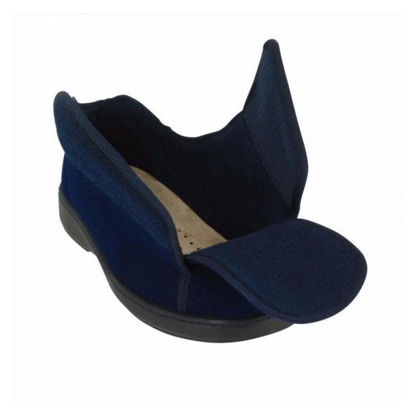 Chaussons extra-large Chut Anite Marine vue de côté PODOWELL Chaussons extra-large Chut Anite Marine vue de côté PODOWELL