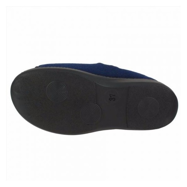 Chaussons extra-large Chut Anite Marine vue de dessous PODOWELL Chaussons extra-large Chut Anite Marine vue de dessous PODOWELL