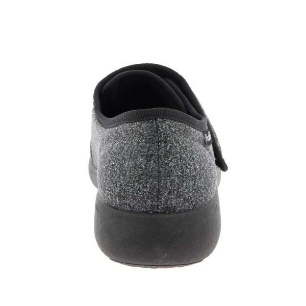 Chaussons orthopédiques Chut Antoine Noir vue de derrière PODOWELL Chaussons orthopédiques Chut Antoine Noir vue de derrière PODOWELL