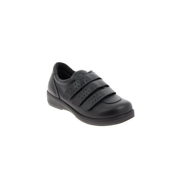 Chaussures pour diabétiques Chut Aquitaine Noir vue de côté PODOWELL Chaussures pour diabétiques Chut Aquitaine Noir vue de côté PODOWELL