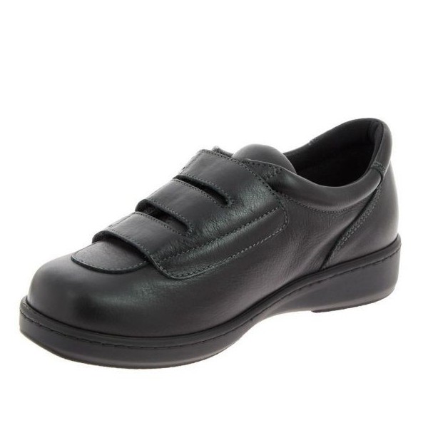 Chaussures pour diabétiques Chut Aquitaine Noir vue de côté PODOWELL Chaussures pour diabétiques Chut Aquitaine Noir vue de côté PODOWELL