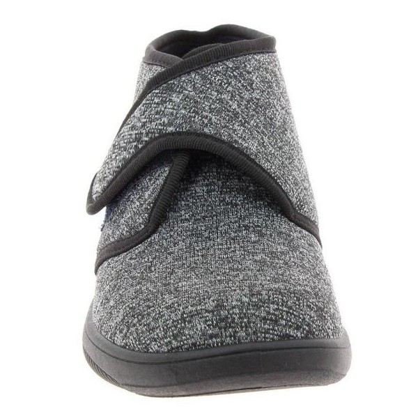 Chaussons orthopédiques Chut Armand Noir vue de face PODOWELL Chaussons orthopédiques Chut Armand Noir vue de face PODOWELL