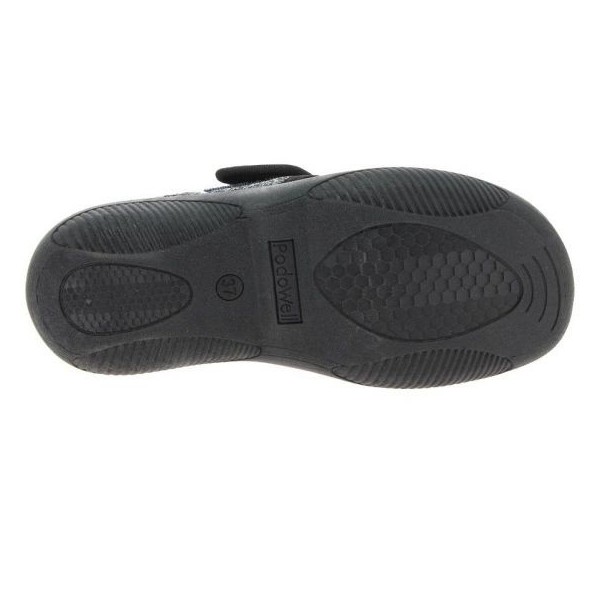 Chaussons orthopédiques Chut Armand Noir vue de dessous PODOWELL Chaussons orthopédiques Chut Armand Noir vue de dessous PODOWELL