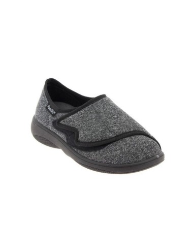 Chaussons confortables Chut Arnaud Gris vue de côté PODOWELL