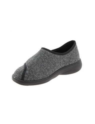 Chaussons confortables Chut Arnaud Noir vue de côté PODOWELL
