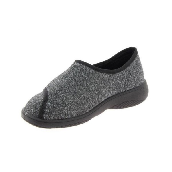 Chaussons confortables Chut Arnaud Noir vue de côté PODOWELL Chaussons confortables Chut Arnaud Noir vue de côté PODOWELL