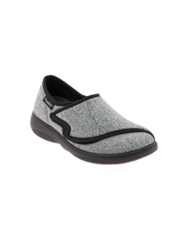 Chaussons confortables Chut Arnaud Gris vue de côté PODOWELL