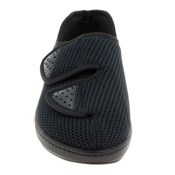 Chaussons orthopédiques Chut Arreau Noir vue de face PODOWELL Chaussons orthopédiques Chut Arreau Noir vue de face PODOWELL