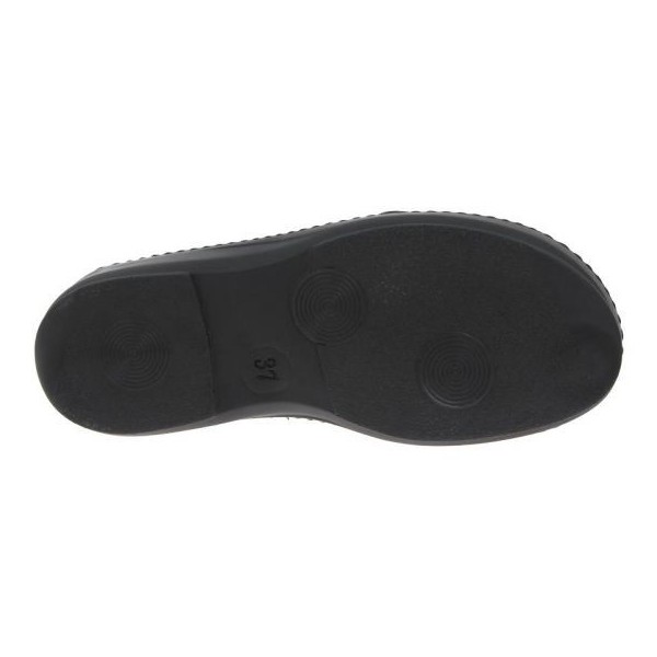Chaussons orthopédiques Chut Arreau Noir vue de dessous PODOWELL Chaussons orthopédiques Chut Arreau Noir vue de dessous PODOWELL