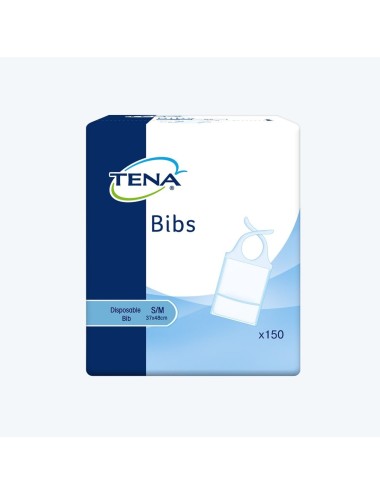 Paquet de 150 bavoirs Tena Bib taille M/L