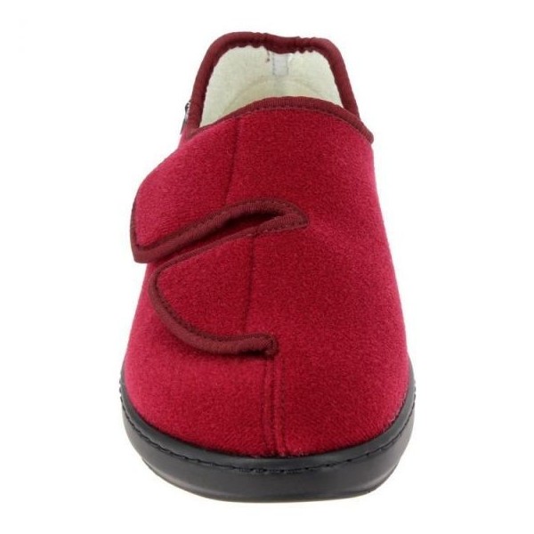 Chaussons orthopédiques Chut Athos Bordeaux vue de face PODOWELL Chaussons orthopédiques Chut Athos Bordeaux vue de face PODOWELL