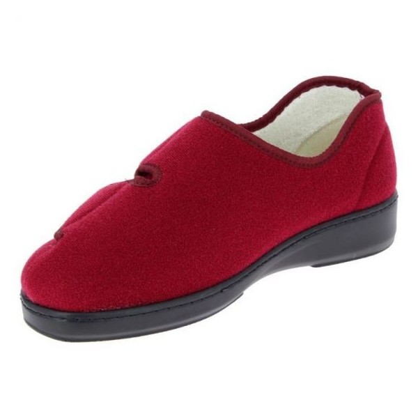 Chaussons orthopédiques Chut Athos Bordeaux vue de côté PODOWELL Chaussons orthopédiques Chut Athos Bordeaux vue de côté PODOWELL