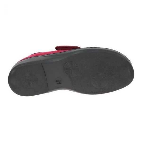 Chaussons orthopédiques Chut Athos Bordeaux vue de dessous PODOWELL Chaussons orthopédiques Chut Athos Bordeaux vue de dessous PODOWELL