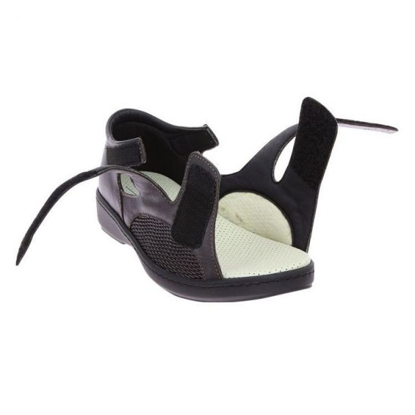 Sandales orthopédiques Chut Awell marron vue de côté PODOWELL Sandales orthopédiques Chut Awell marron vue de côté PODOWELL