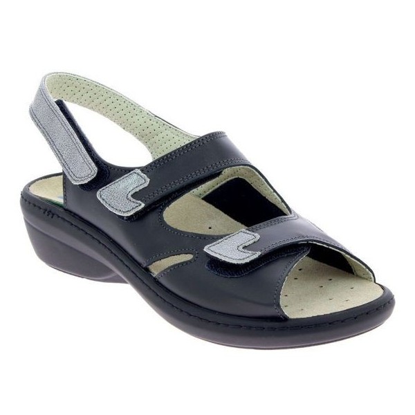 Sandales orthopédiques Chut Damia noir vue de côté PODOWELL Sandales orthopédiques Chut Damia noir vue de côté PODOWELL