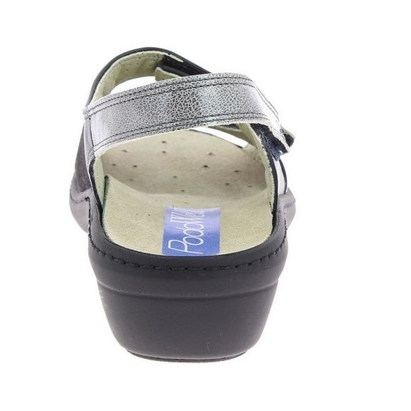 Sandales orthopédiques Chut Damia noir vue de derrière PODOWELL Sandales orthopédiques Chut Damia noir vue de derrière PODOWELL