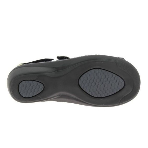 Sandales orthopédiques Chut Damia noir vue de dessous PODOWELL Sandales orthopédiques Chut Damia noir vue de dessous PODOWELL