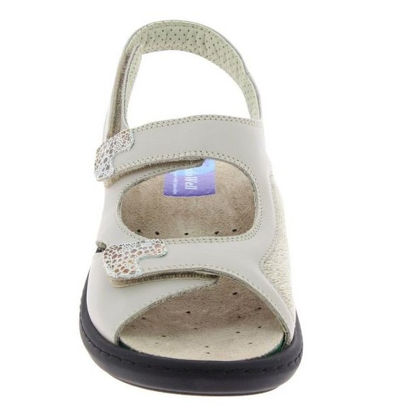 Sandales orthopédiques Chut Dina beige vue de face PODOWELL Sandales orthopédiques Chut Dina beige vue de face PODOWELL