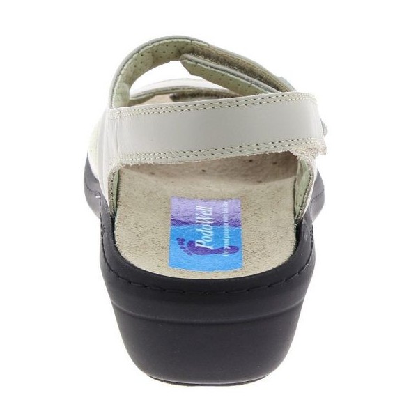Sandales orthopédiques Chut Dina beige vue de derrière PODOWELL Sandales orthopédiques Chut Dina beige vue de derrière PODOWELL