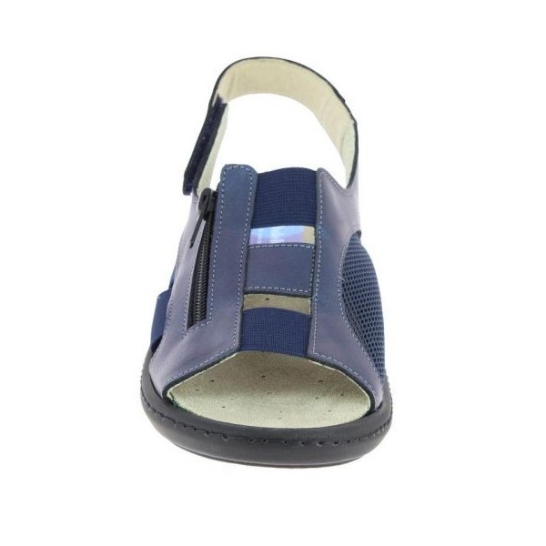 Sandales orthopédiques Chut Divine Marine vue de face PODOWELL Sandales orthopédiques Chut Divine Marine vue de face PODOWELL