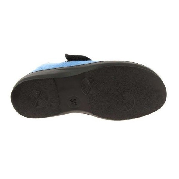 Chaussons orthopédiques Chut Donuts Blue jean vue de dessous PODOWELL Chaussons orthopédiques Chut Donuts Blue jean vue de dessous PODOWELL