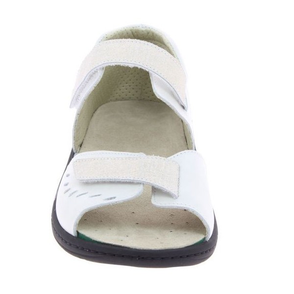 Sandales orthopédiques Chut Gaia Ecru vue de face PODOWELL Sandales orthopédiques Chut Gaia Ecru vue de face PODOWELL
