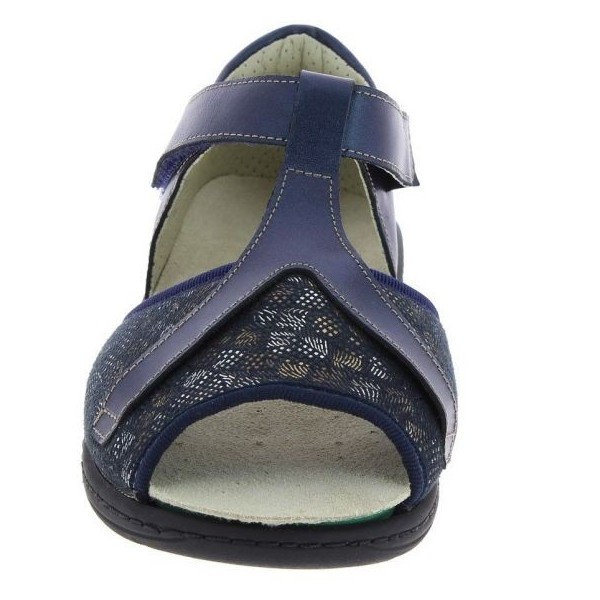 Sandales orthopédiques Chut Galit Marine vue de face PODOWELL Sandales orthopédiques Chut Galit Marine vue de face PODOWELL