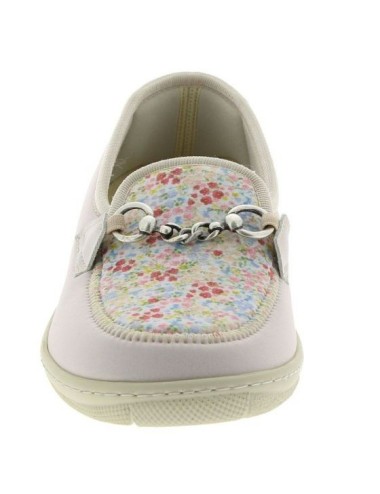 Mocassins Chut Magik_d'ete liberty_rose vue de face PODOWELL