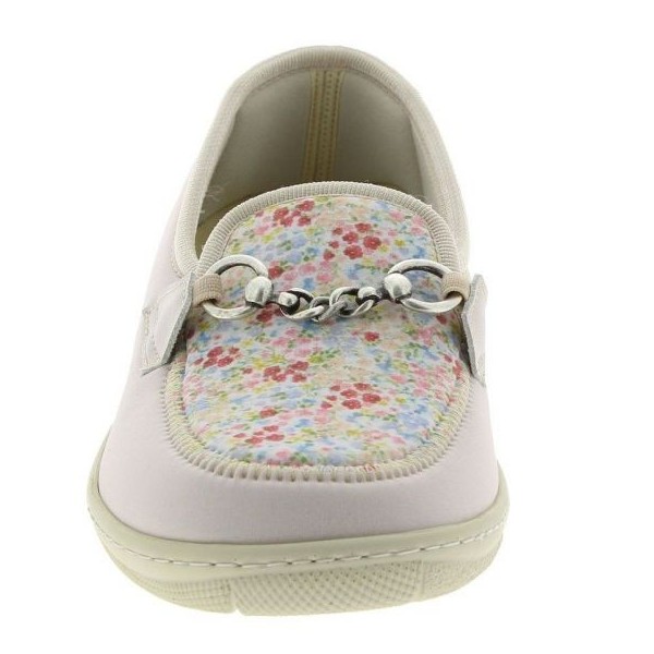 Mocassins Chut Magik_d'ete liberty_rose vue de face PODOWELL Mocassins Chut Magik_d'ete liberty_rose vue de face PODOWELL