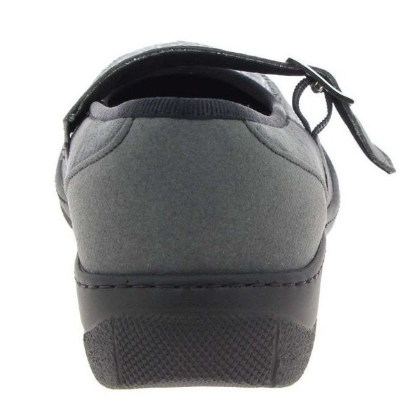 Chaussures orthopédiques Chut Malou gris vue de derrière PODOWELL Chaussures orthopédiques Chut Malou gris vue de derrière PODOWELL