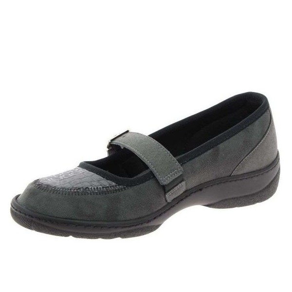 Chaussures orthopédiques Chut Malou gris vue de côté PODOWELL Chaussures orthopédiques Chut Malou gris vue de côté PODOWELL