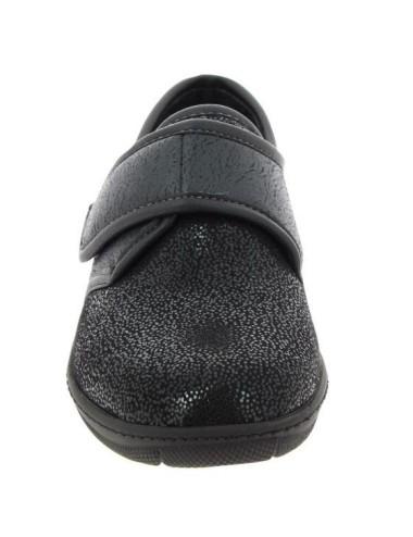 Chaussures orthopédiques Chut Manille Shiny Black vue de face PODOWELL