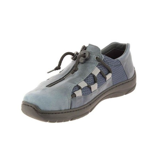Chaussures orthopédiques Chut Olan marine vue de côté PODOWELL Chaussures orthopédiques Chut Olan marine vue de côté PODOWELL