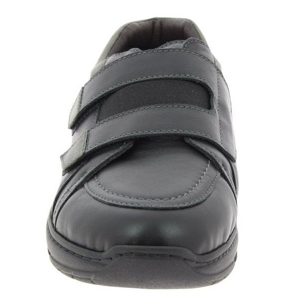 Chaussures orthopédiques CHUP Orfeo_D noir vue de face PODOWELL