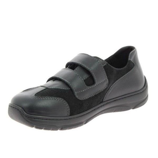 Chaussures orthopédiques Chut Oscar noir vue de côté PODOWELL Chaussures orthopédiques Chut Oscar noir vue de côté PODOWELL