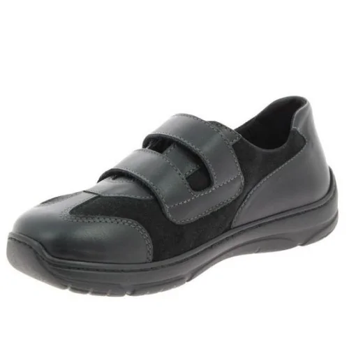 Chaussures orthopédiques Chut Oscar noir vue de côté PODOWELL