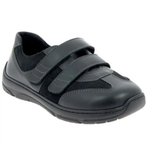 Chaussures orthopédiques Chut Oscar noir vue de côté PODOWELL