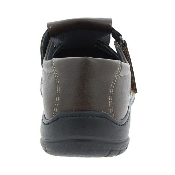 Sandales orthopédiques Chut Otis marron vue de derrière PODOWELL Sandales orthopédiques Chut Otis marron vue de derrière PODOWELL