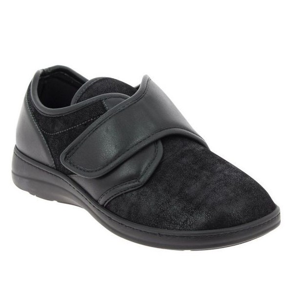 Chaussures orthopédiques Chut Pavel noir vue de côté Chaussures orthopédiques Chut Pavel noir vue de côté