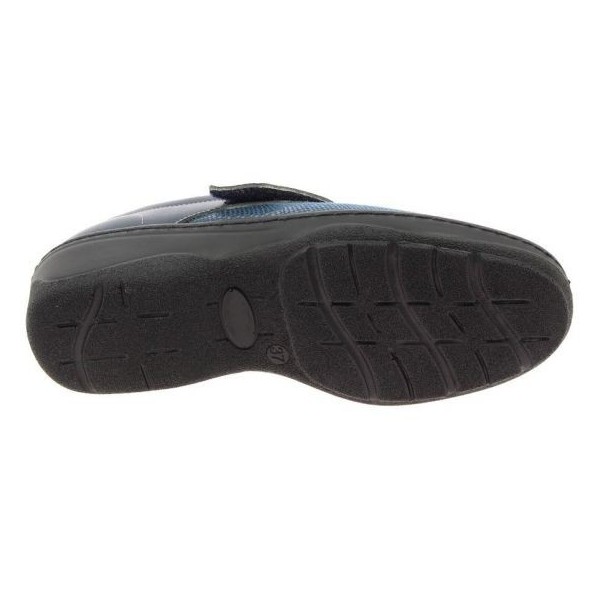 Chaussures orthopédiques Chut Psylvia marine vue de dessous PODOWELL Chaussures orthopédiques Chut Psylvia marine vue de dessous PODOWELL