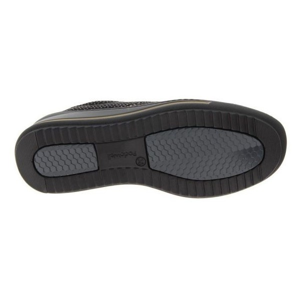Baskets orthopédiques Chut Sandy noir vue de dessous PODOWELL Baskets orthopédiques Chut Sandy noir vue de dessous PODOWELL