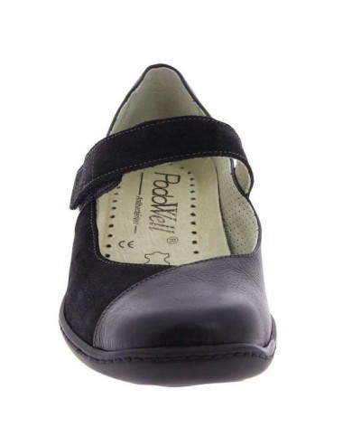 Chaussures orthopédiques Chut Serena noir vue de face PODOWELL