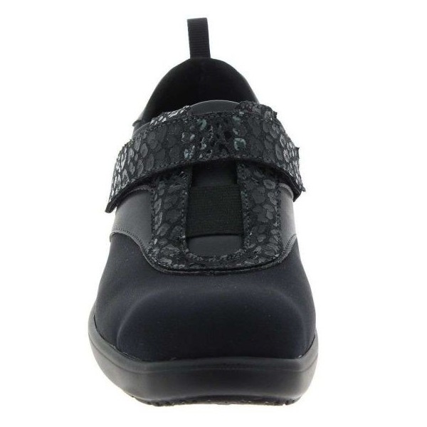Chaussures orthopédiques Chut Siana noir vue de face PODOWELL Chaussures orthopédiques Chut Siana noir vue de face PODOWELL