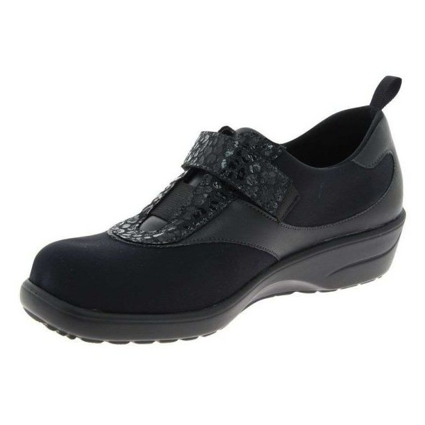 Chaussures orthopédiques Chut Siana noir vue de côté PODOWELL Chaussures orthopédiques Chut Siana noir vue de côté PODOWELL