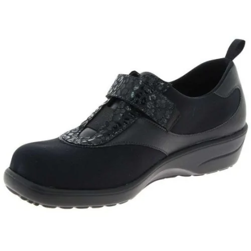 Chaussures orthopédiques Chut Siana noir vue de côté PODOWELL