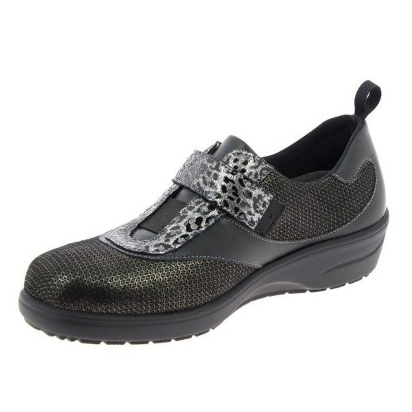 Chaussures fermées Chut Sibel Argent vue de côté PODOWELL Chaussures fermées Chut Sibel Argent vue de côté PODOWELL