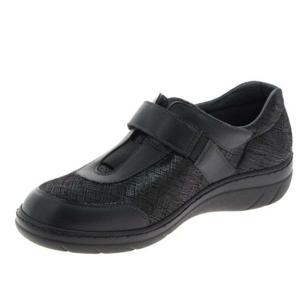 Chaussures Orthopédiques Chut Valerie noir vue de côté PODOWELL