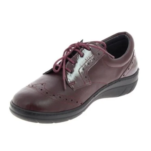 Chaussures orthopédiques Chut Venezia_D bordeaux vue de côté PODOWELL
